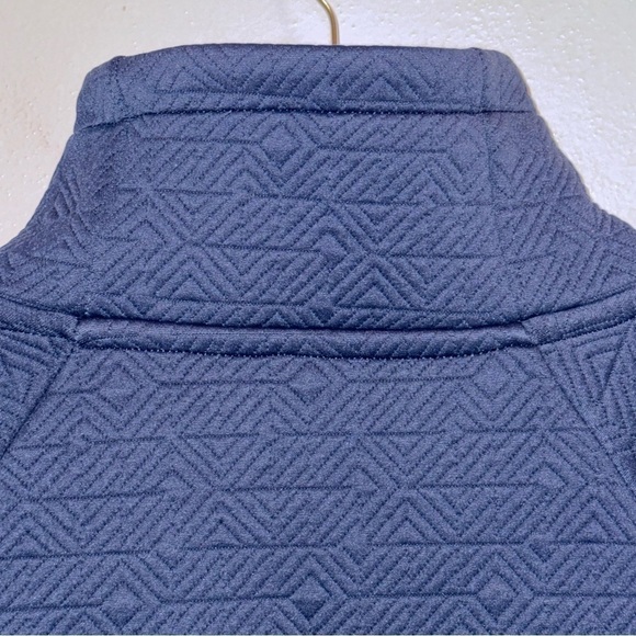 Athleta Navy Jaquard Elevation Quilted Pullover Women’s Size Small - Picture 9 of 11